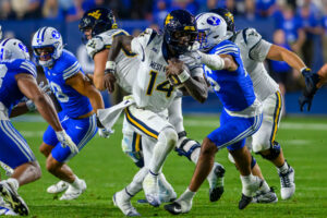WVU running back Tye Edwards out for season, QB Khalil Wilkins doubtful ahead of TCU
